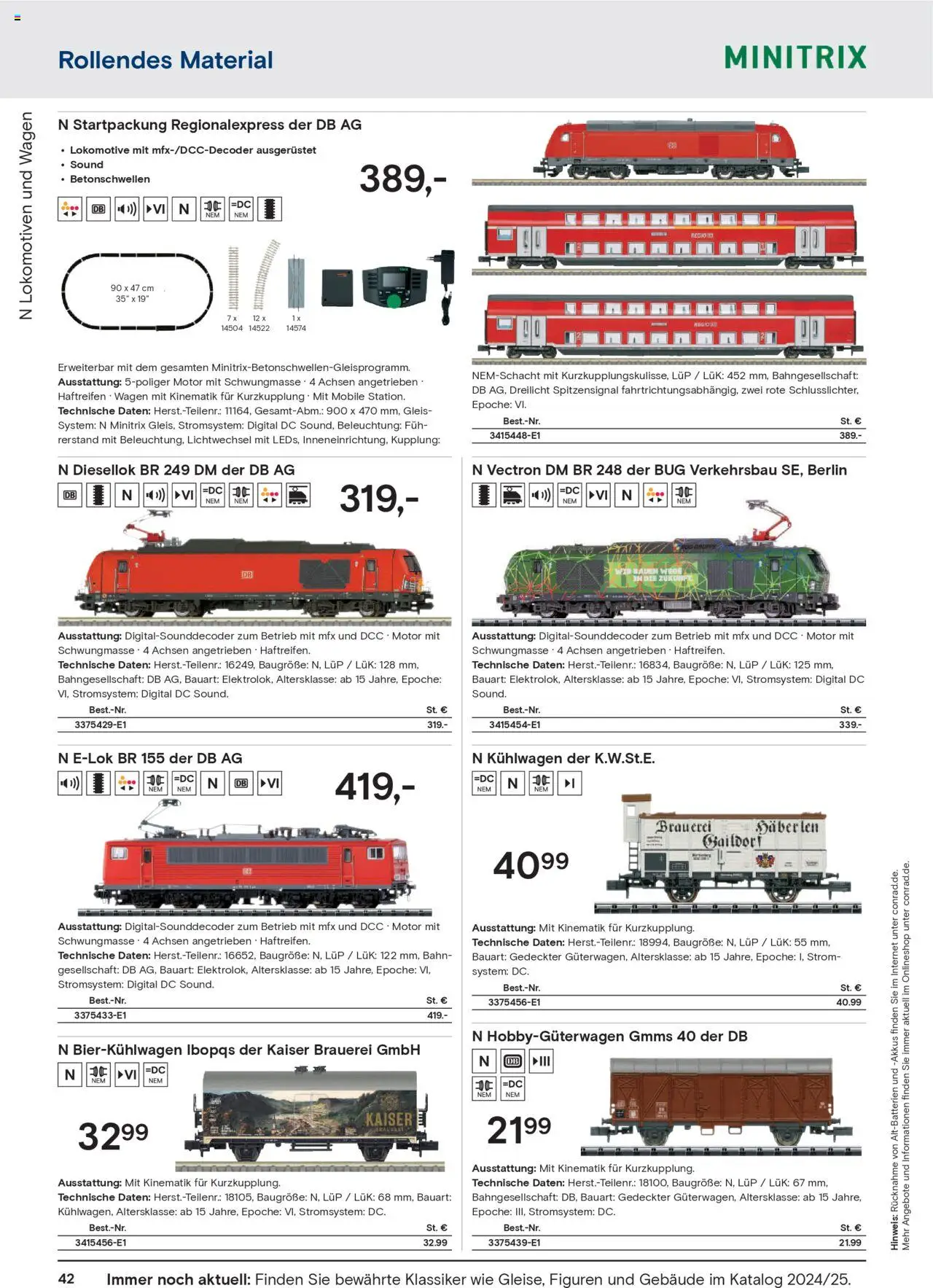 Conrad  Modellbahn Katalog - Seite 44 - gültig ab 25.08.2025