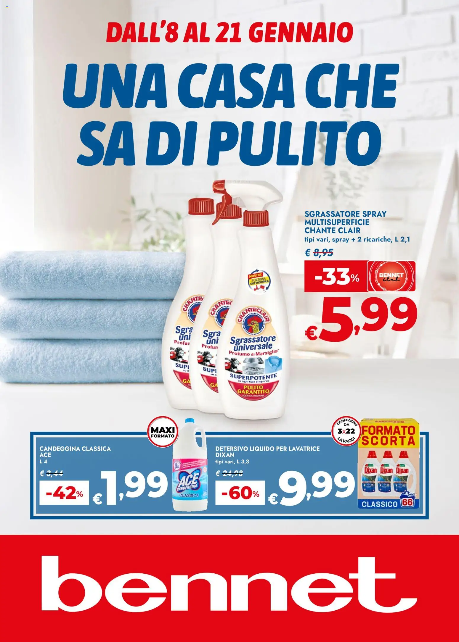 bennet Casa Che Sa Di Pulito catalogo - pagina 1 - valido dal 08/01/2026