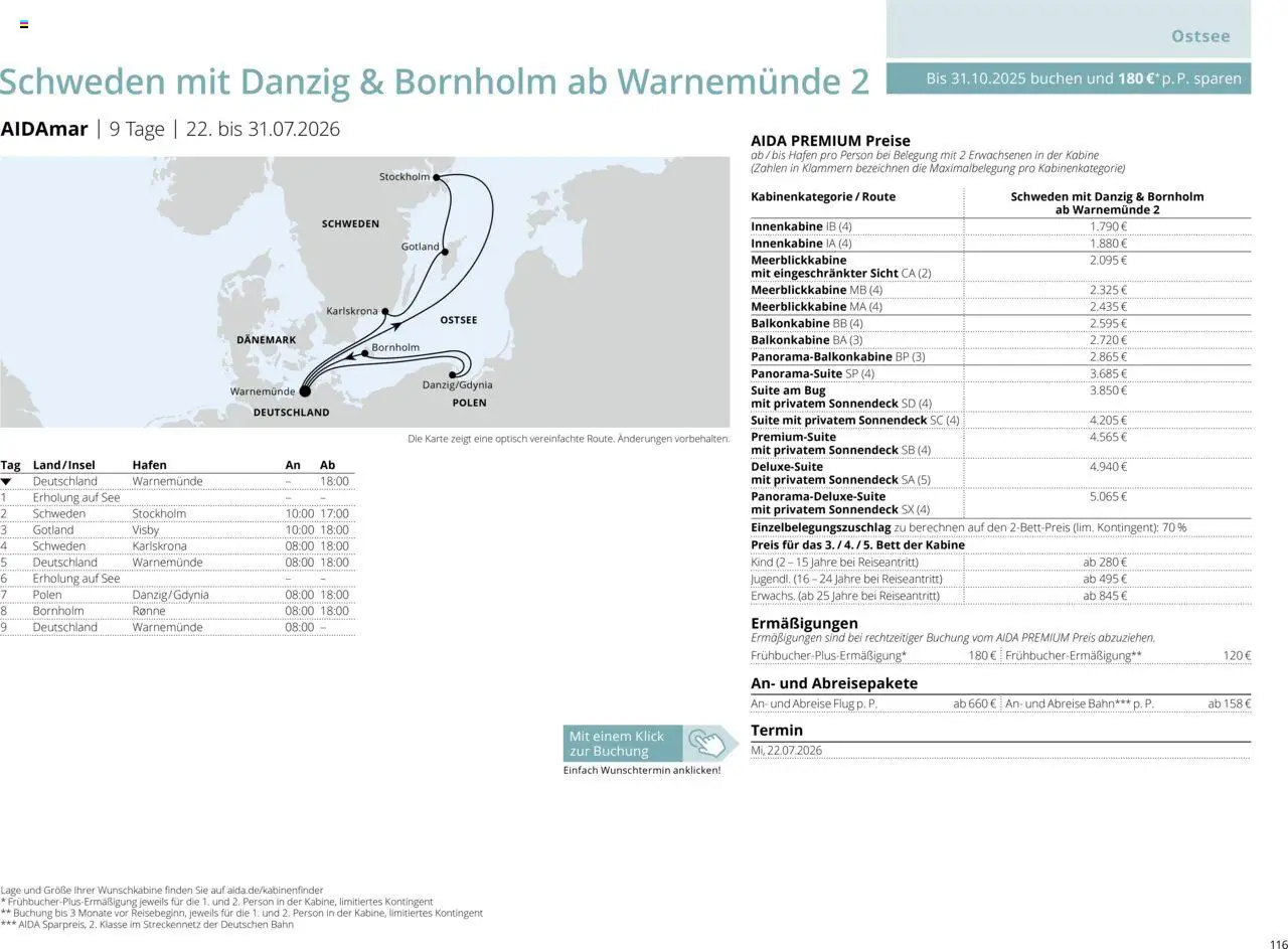 Aida Sommer 2026 - Seite 116 - gültig ab 01.03.2026