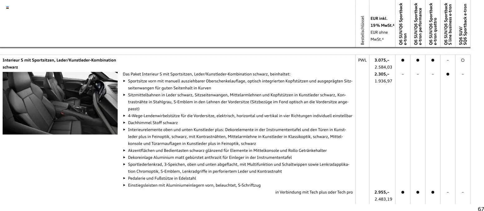 Audi Prospekt 	 - Seite 67 - gültig ab 28.10.2025