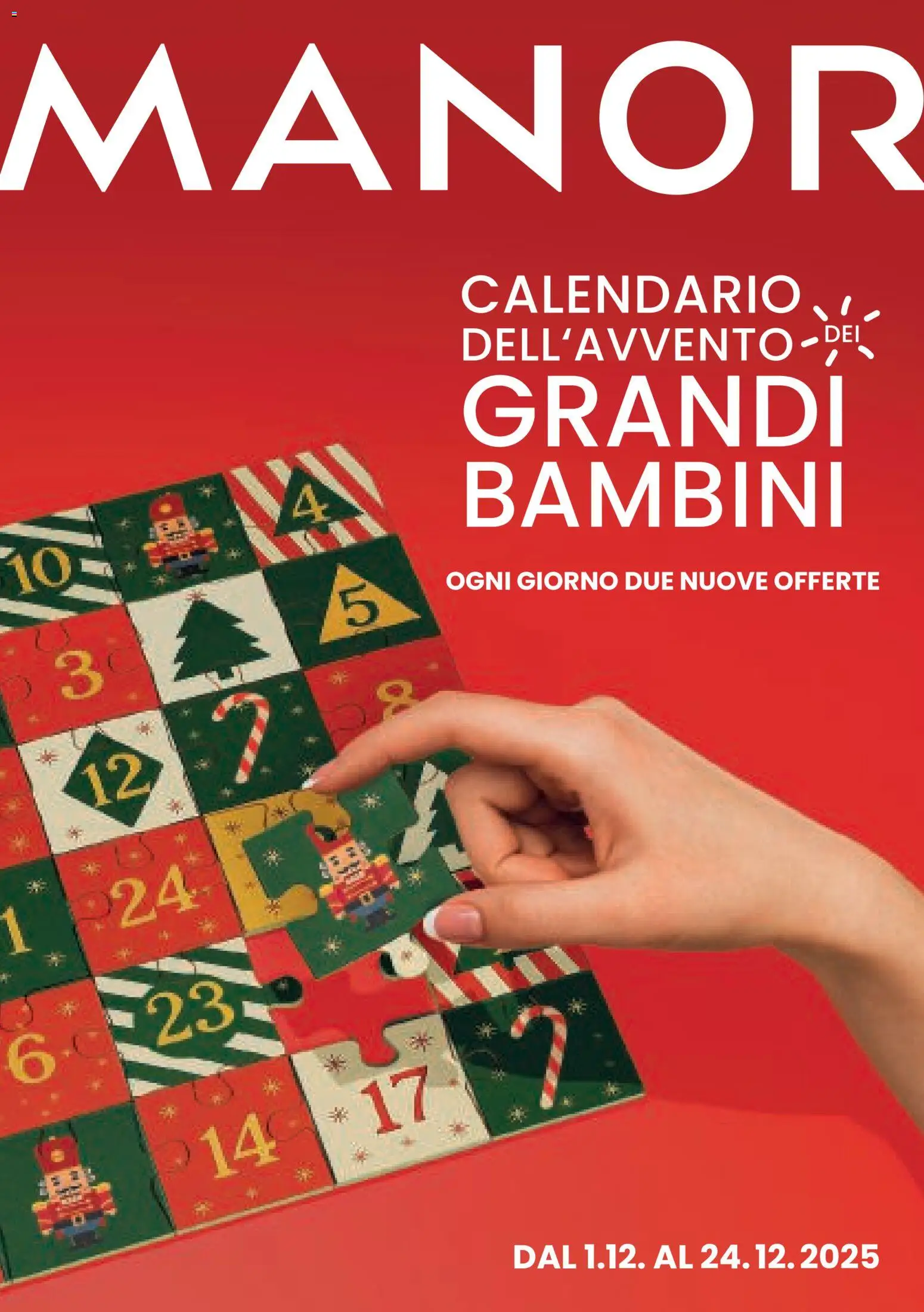 Manor Aktionen Calendario dell'Avvento - Seite 1- gültig ab 01.12.2025