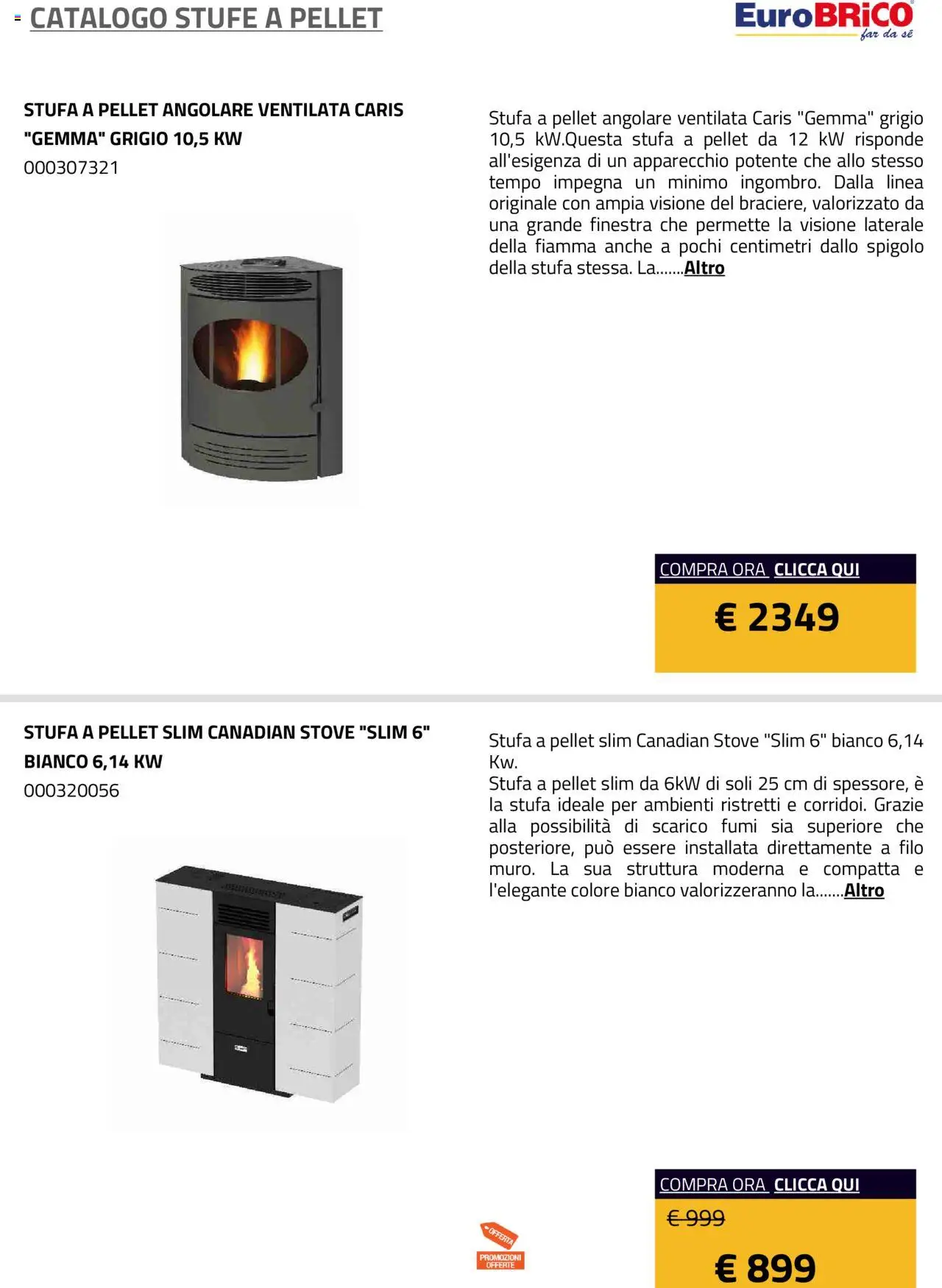 Eurobrico Stufe a Pellet catalogo - pagina 3 - valido dal 23/07/2025