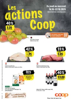 Vorschau Coop - Les actions de la semaine gültig ab 16.10.2025