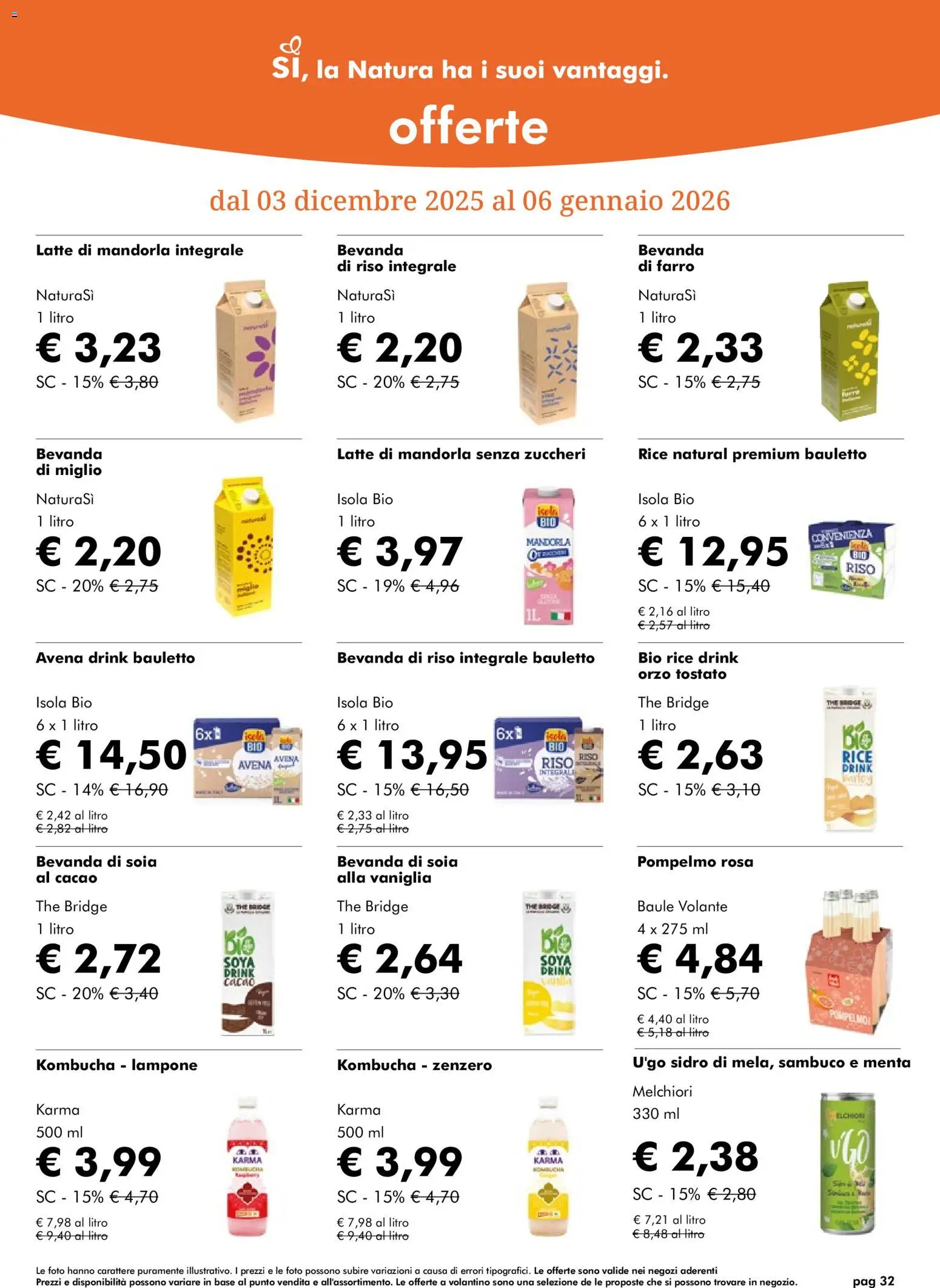 Volantino Natura Sì	 - pagina 32 - valido dal 03/12/2025
