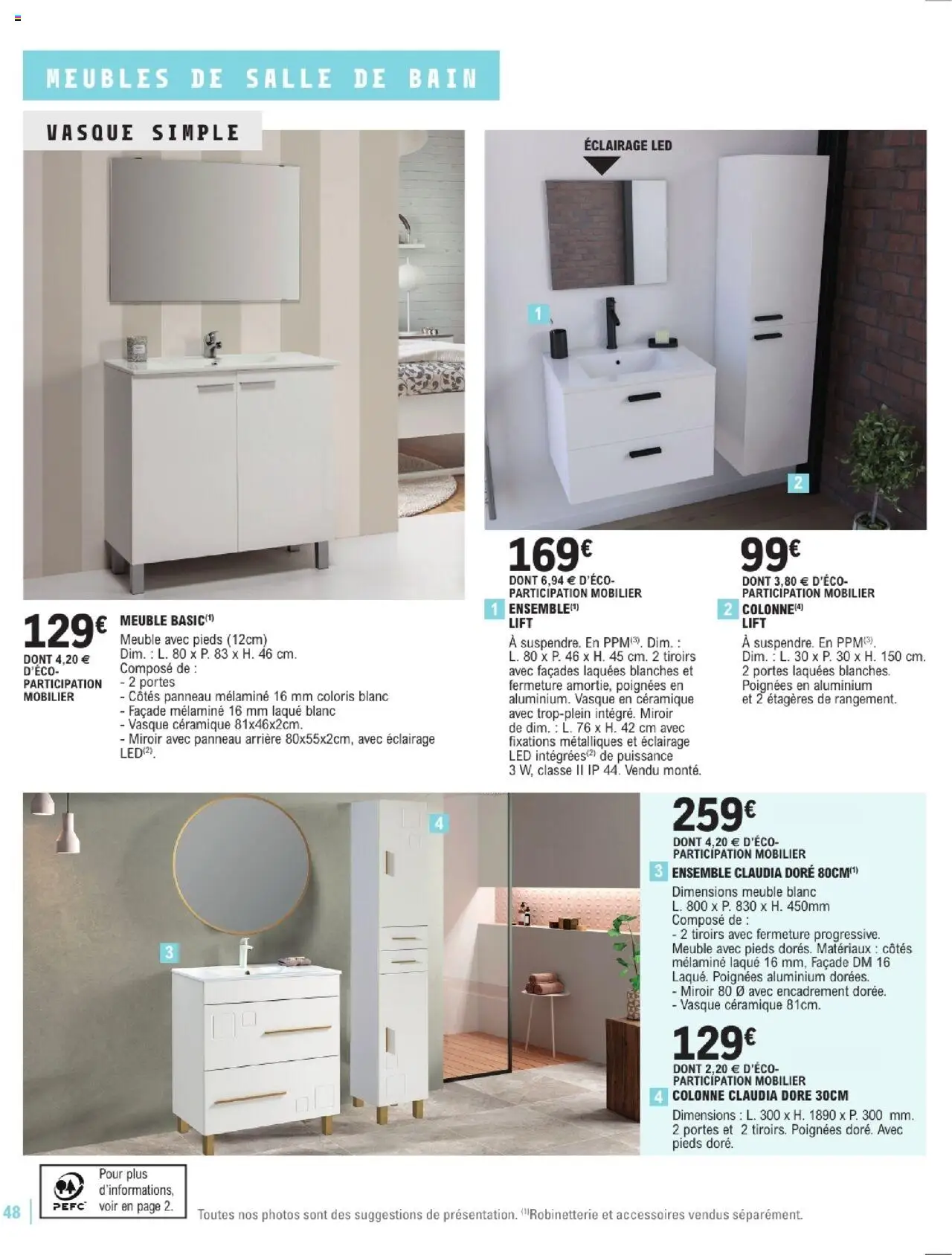 Brico E.Leclerc Guide aménagement intérieur - page 48 - valable à partir du 07/01/2025