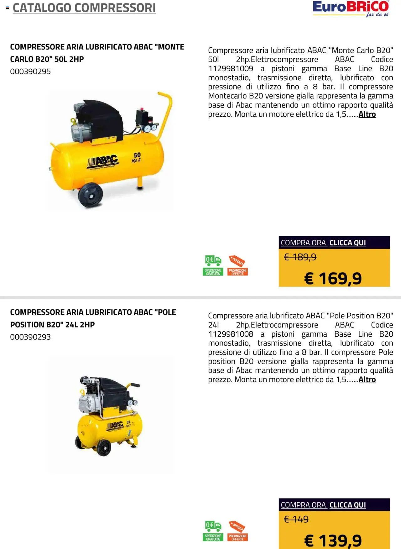 Eurobrico Compressori catalogo - pagina 9 - valido dal 23/07/2025