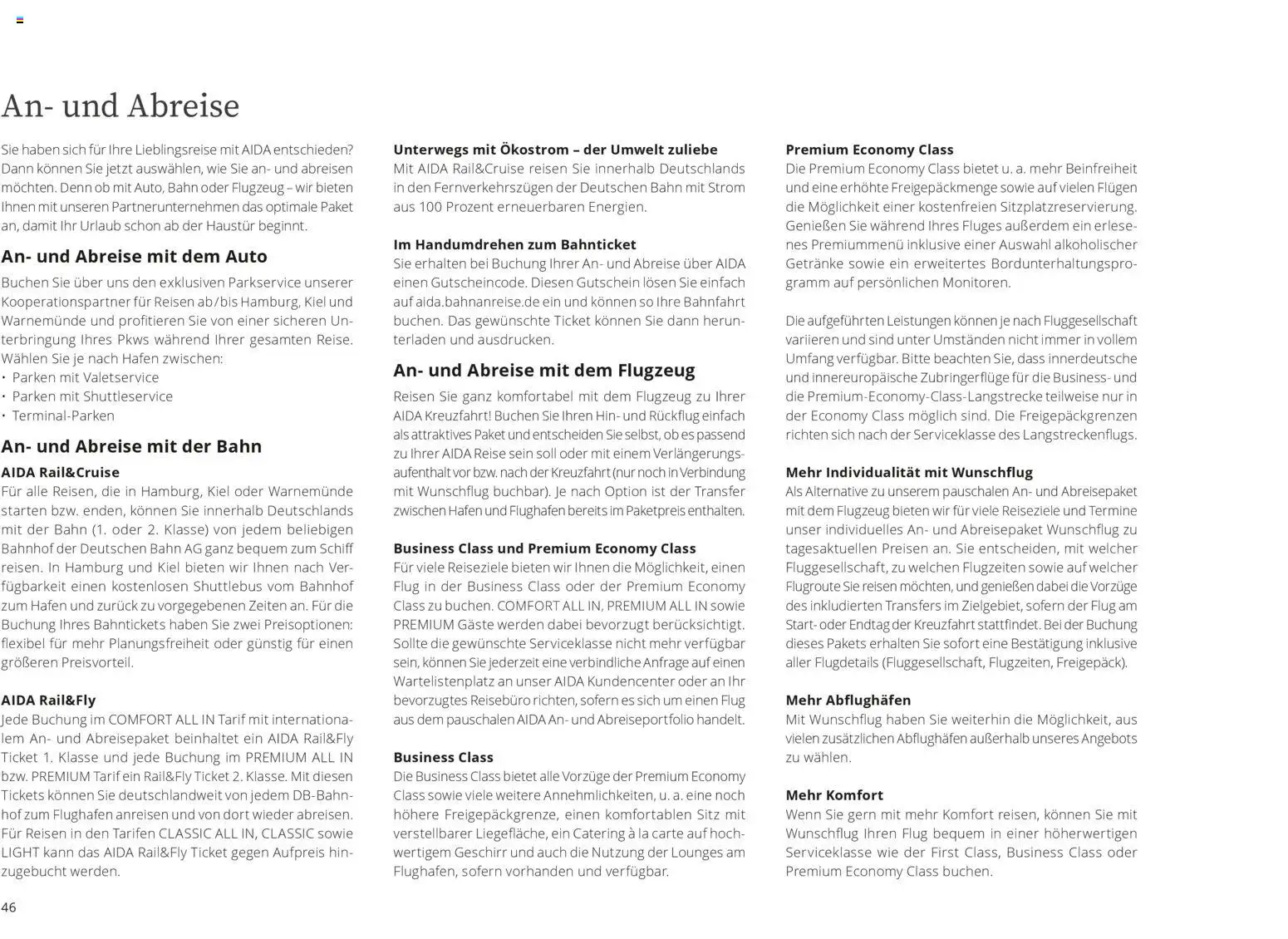Aida Fernreisen Winter - Seite 46 - gültig ab 01.10.2025