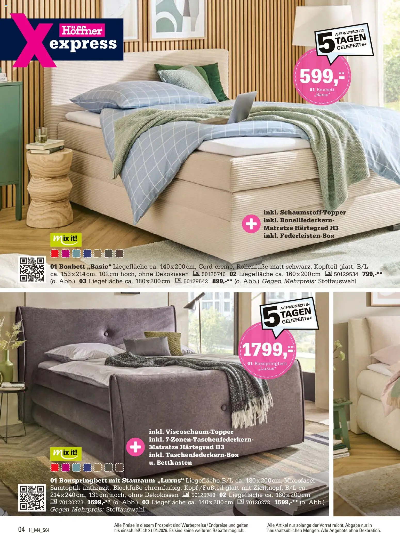 Höffner Prospekt 	 - Seite 4 - gültig ab 01.04.2026