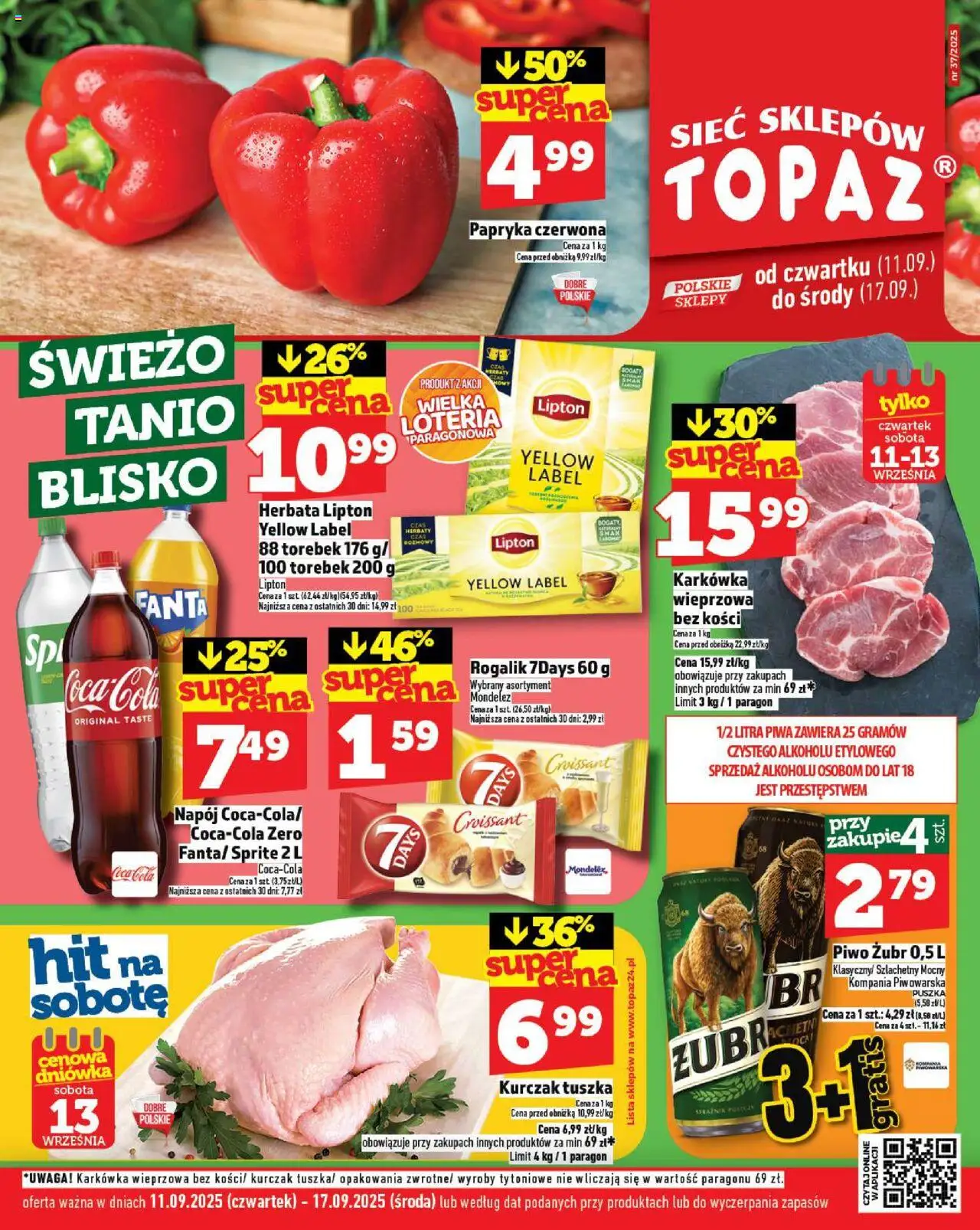 Topaz Gazetka - strona 1- ważny od 11.09.2025