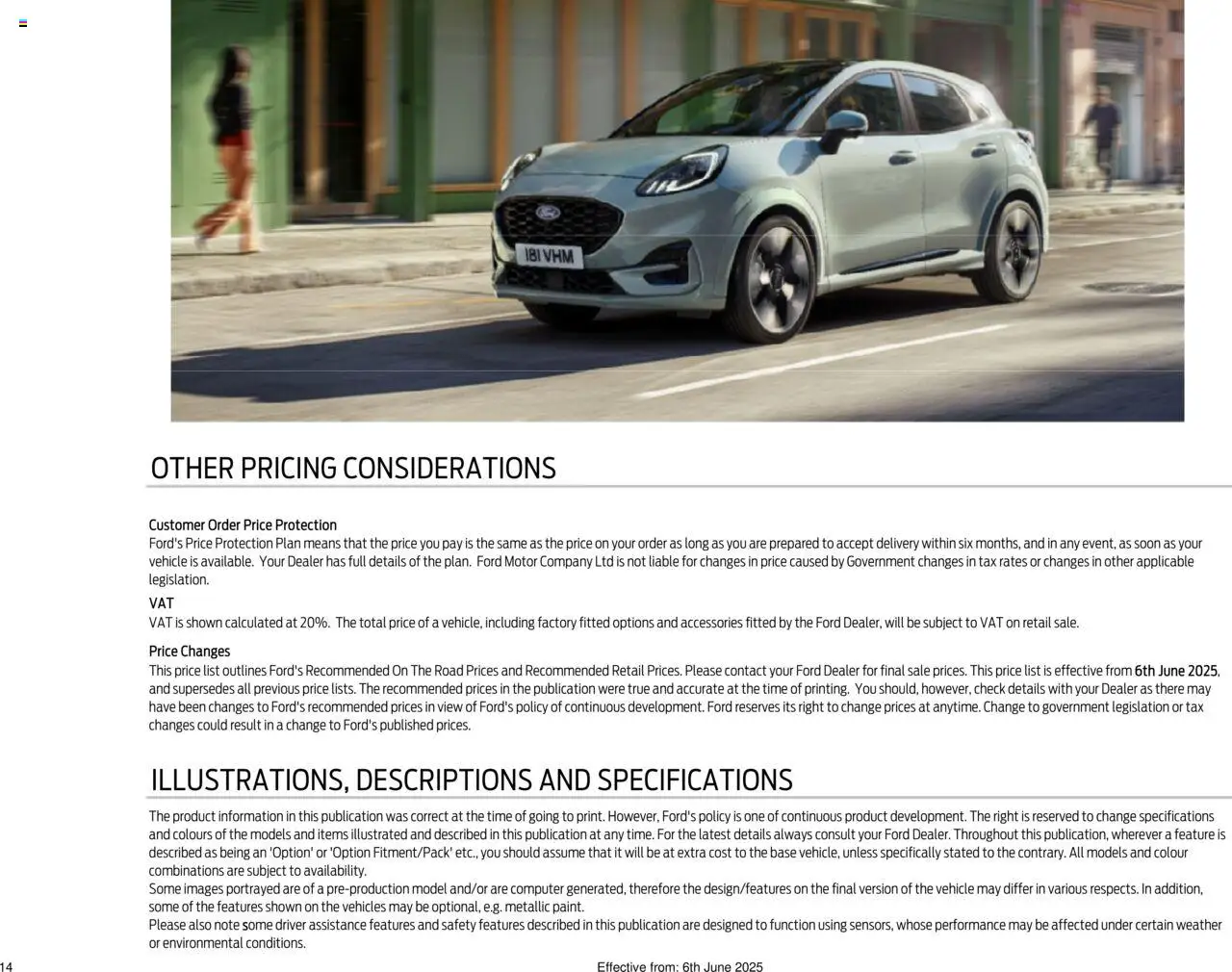 Ford - New All-Electric Ford Puma Gen-E - page 14- valid from 06/06/2025
