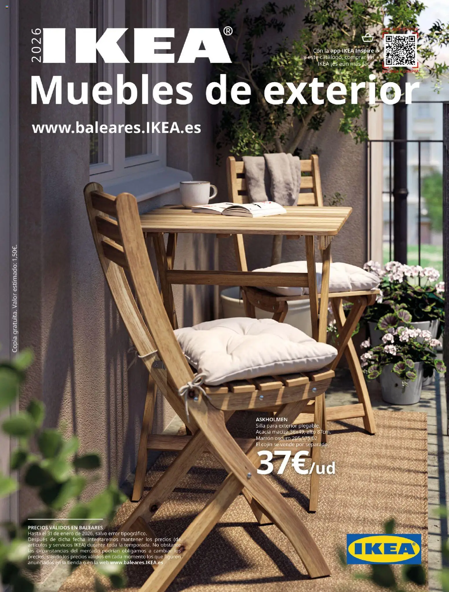 Catálogo IKEA Muebles de exterior - Página de 1 - Válido desde 10/12/2025