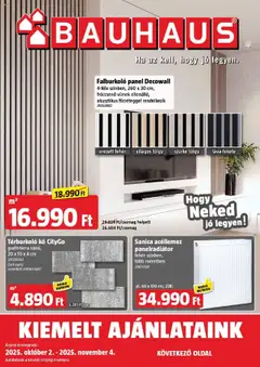 Előnézet Bauhaus Szórólap érvényes 2025.10.02.-tól
