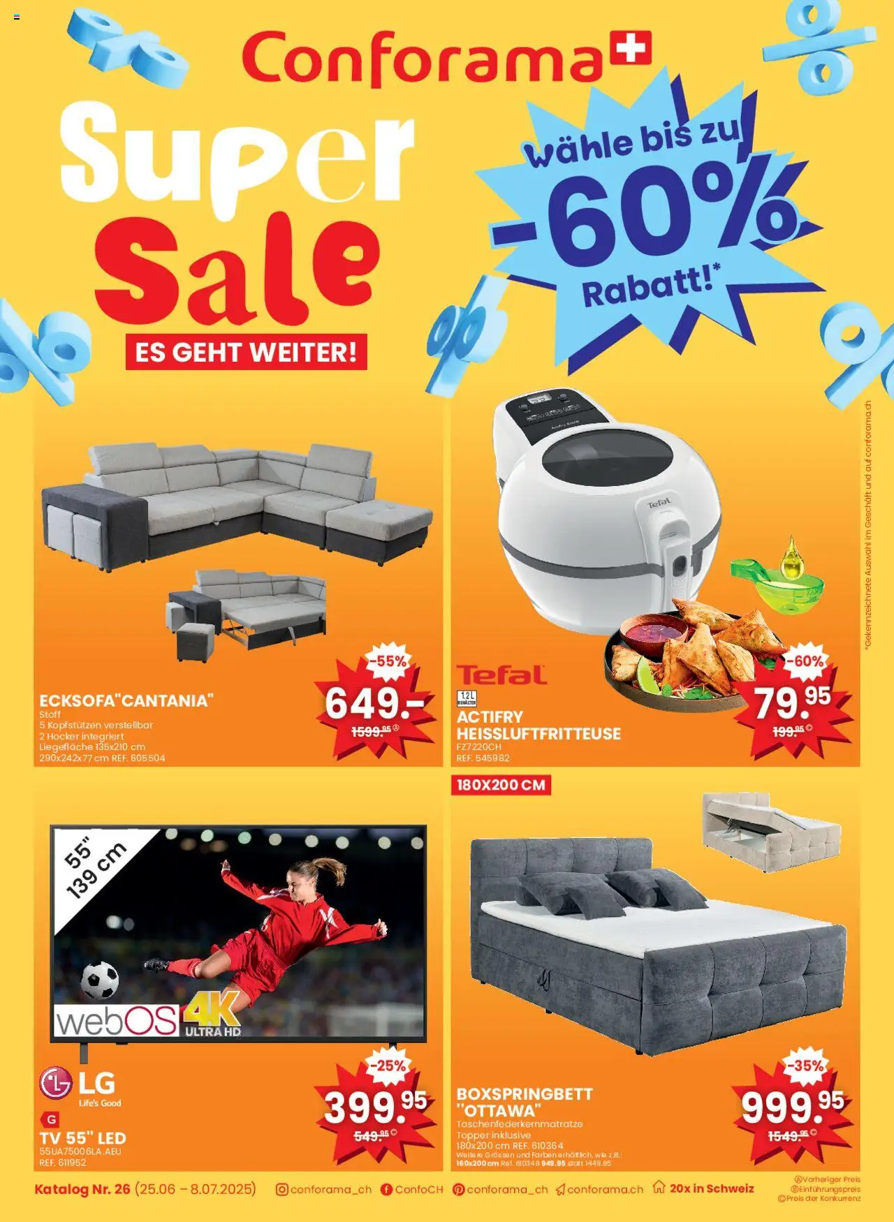 Conforama Super Sale - Seite 1- gültig ab 25.06.2025