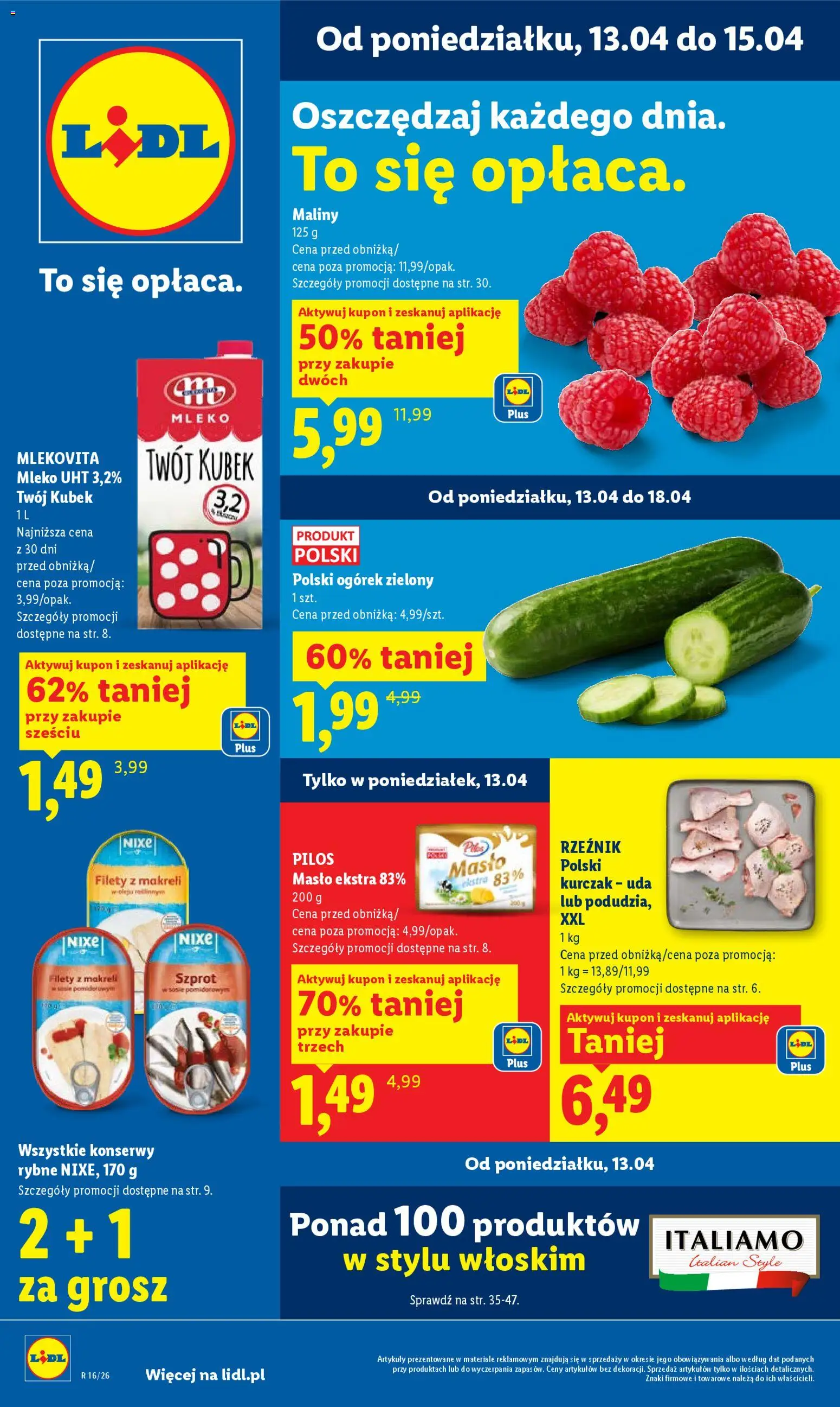 Lidl gazetka - strona 1- ważny od 13.04.2026