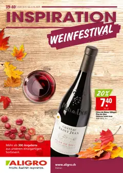 Vorschau Aligro Aktionen Weinmesse gültig ab 22.09.2025
