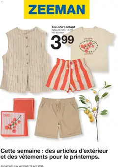 Aperçu Catalogue Zeeman Printemps valable à partir du 04/04/2026