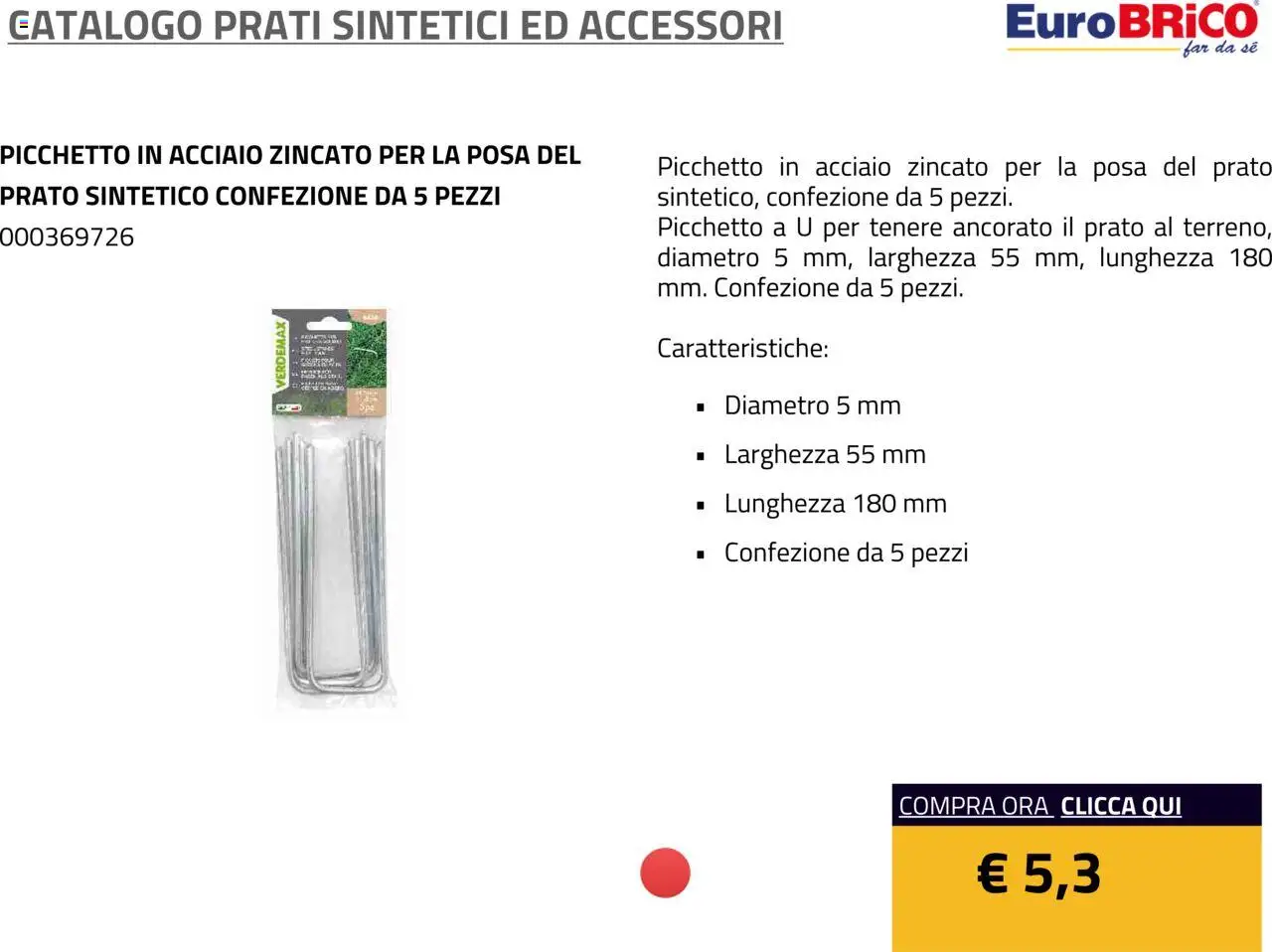 Eurobrico Prati sintetici ed Accessori catalogo - pagina 22 - valido dal 23/07/2025