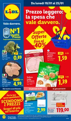 Anteprima Volantino Lidl	 valida dal 19/01/2026