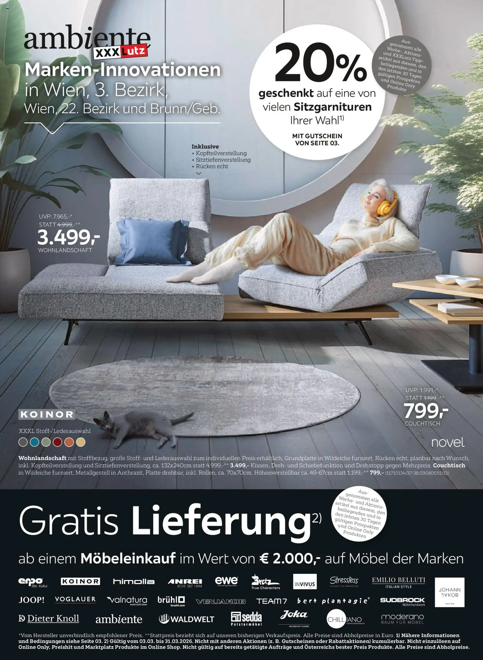 XXXLutz Ambiente Marken - Innovationen - Seite 1- gültig ab 03.03.2026