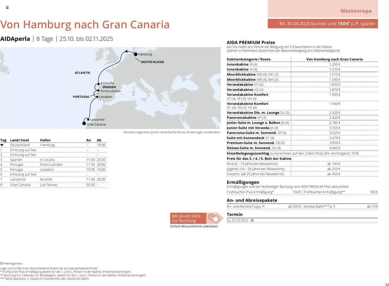 Aida Prospekt Winter 2025/26 - Seite 32 - gültig ab 01.10.2025