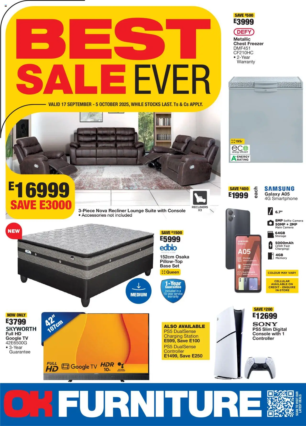 OK Furniture - Eswatini  Specials - page 1- valid from 17/09/2025