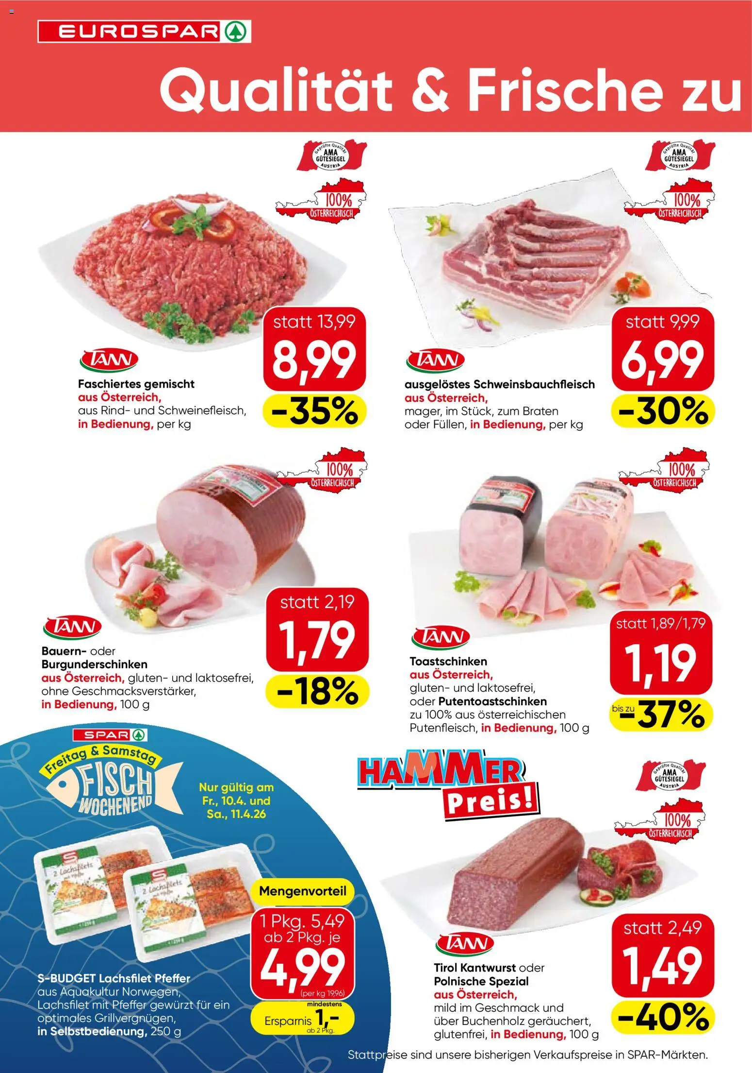 Eurospar Flugblatt - page 2- valid from 09.04.2026