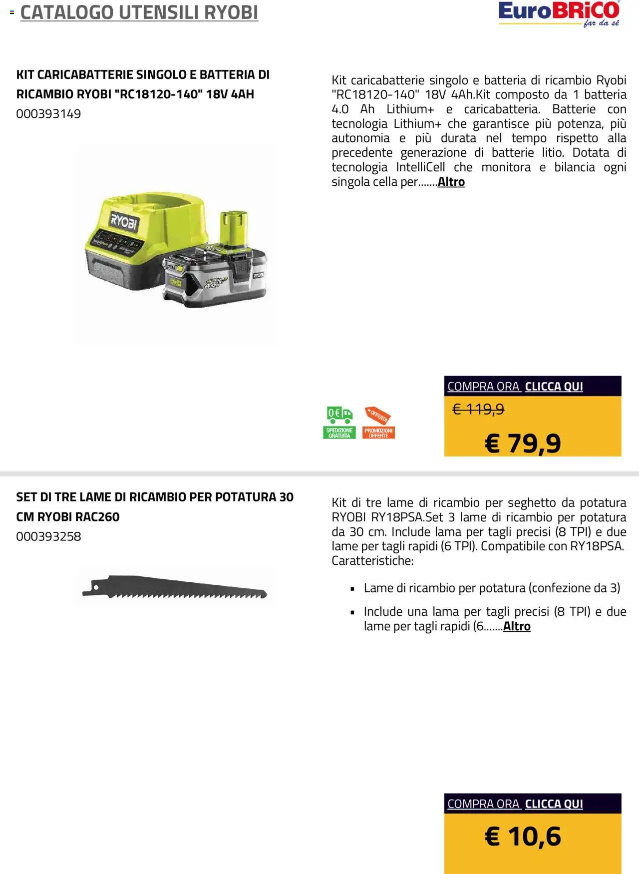 Eurobrico Utensili Ryobi catalogo - pagina 27 - valido dal 23/07/2025
