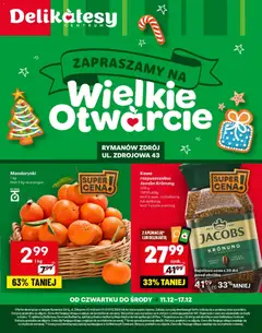 Podgląd Delikatesy Centrum Gazetka - Rymanów Zdrój Otwarcie ważny od 11.12.2025