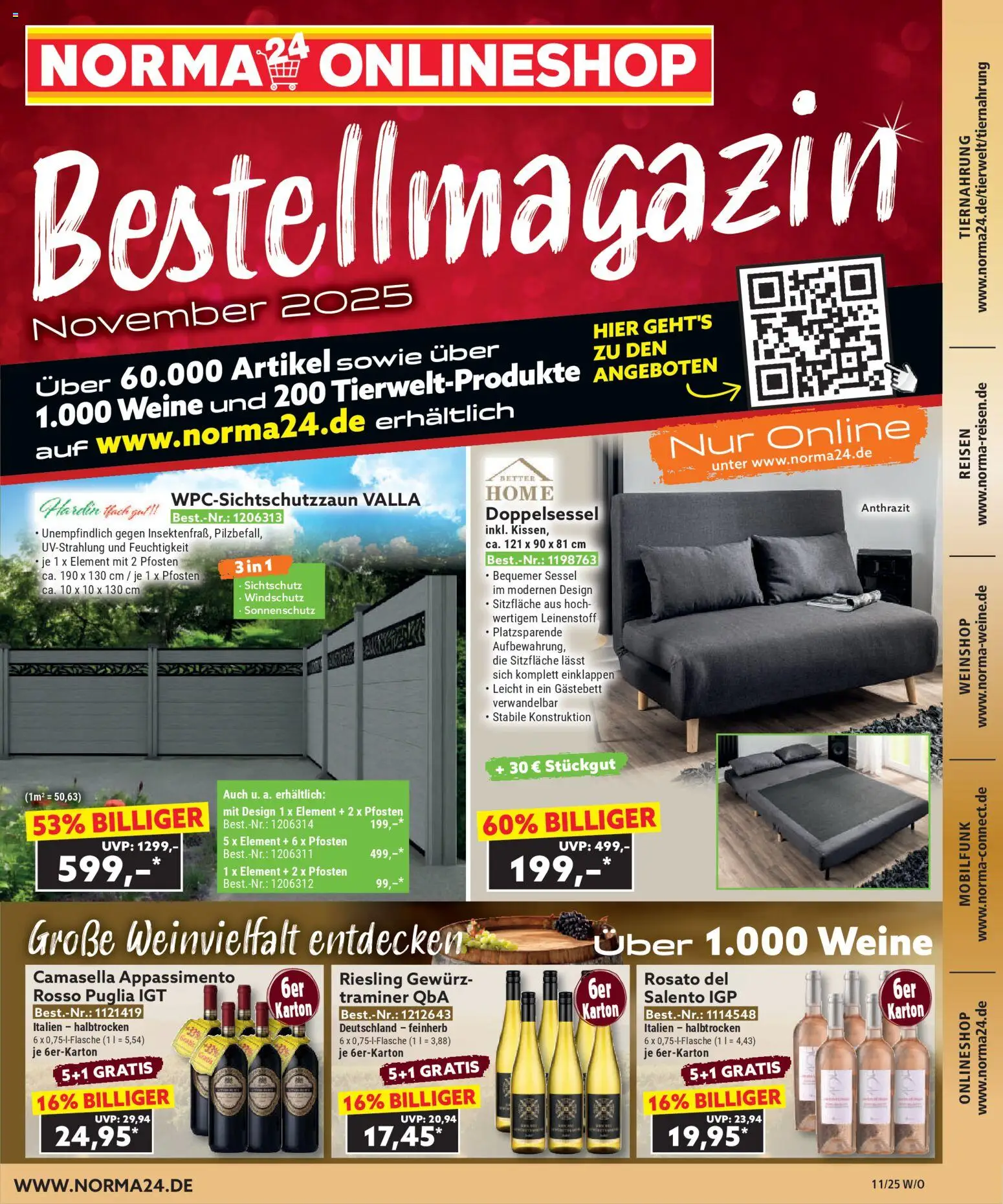 Norma Bestellmagazin November 2025 - Seite 1 - gültig ab 01.11.2025