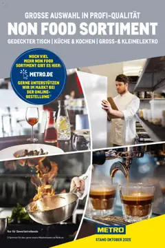 Vorschau Metro Non Food Sortiment gültig ab 01.10.2025