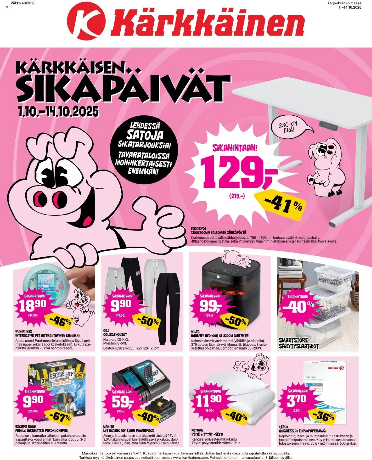 Kärkkäinen tarjoukset - sivu 1- voimassa alkaen 01/10/2025