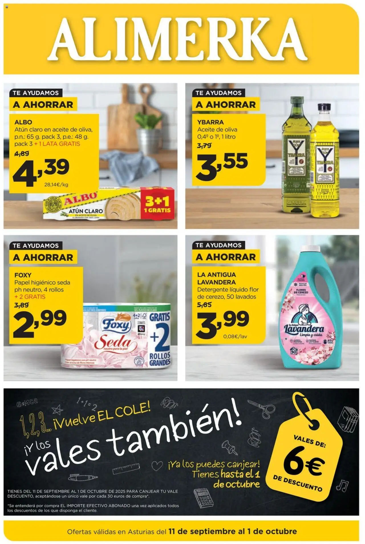 Alimerka folleto Asturias - Página de 1 - Válido desde 11/09/2025