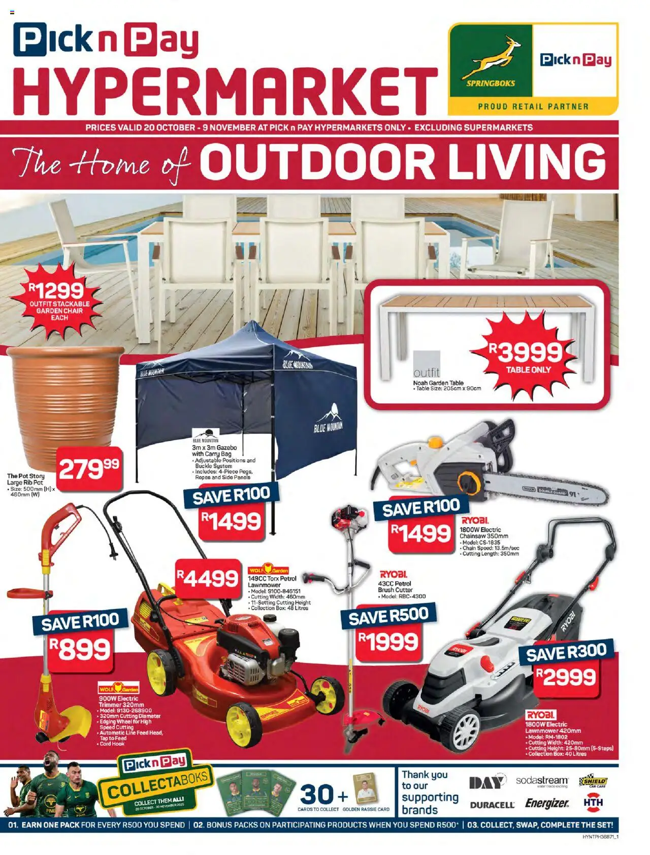 Pick n Pay - Hypermarket Outdoor Specials - page 1- valid from 20/10/2025