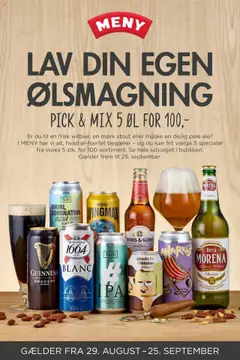 Forhåndsvisning Meny - Pick & Mix gyldig fra 29/08/2025