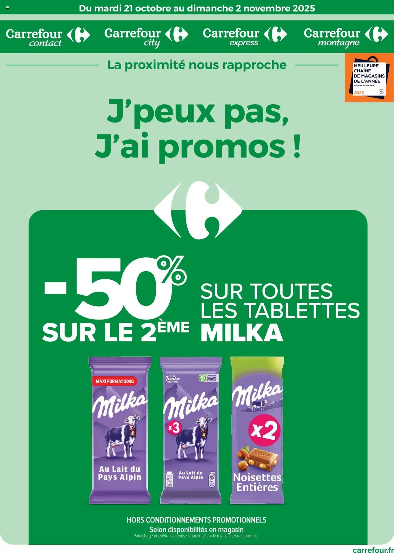 Carrefour City catalogue J'peux pas, j'ai promos - page 1 - valable à partir du 21/10/2025
