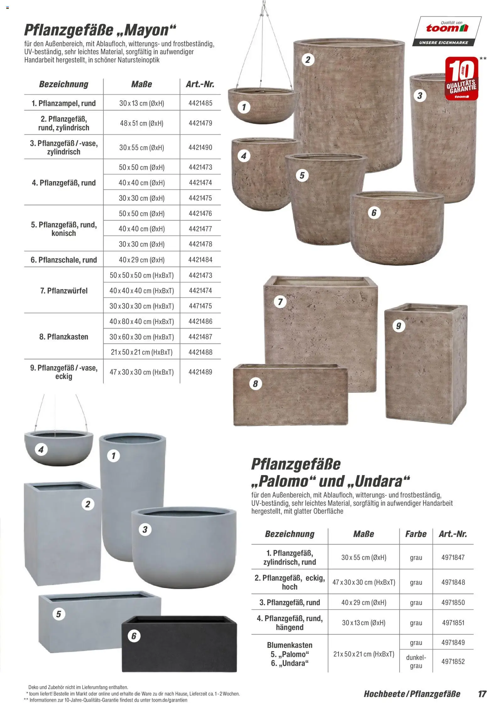 Toom Baumarkt Gewächshäuser & Anzucht 2026 - Seite 17 - gültig ab 01.01.2026