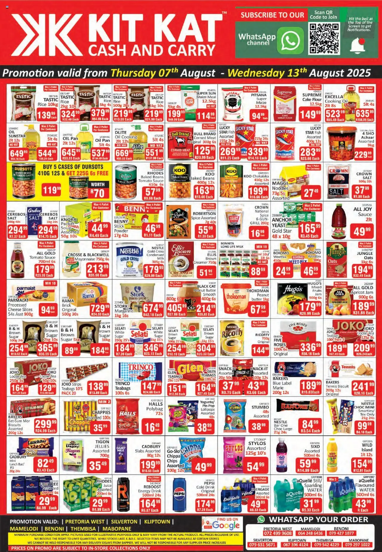 KIT KAT Cash & Carry Specials - page 1- valid from 07/08/2025
