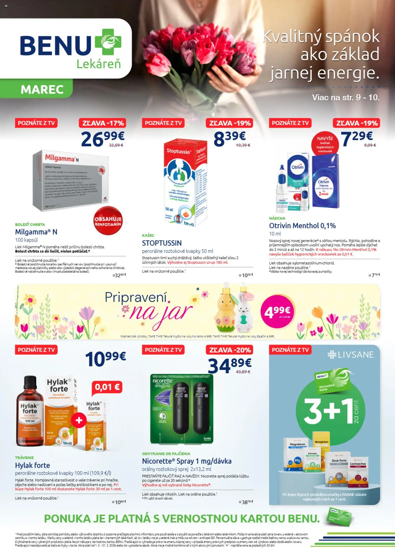 BENU Lekáreň leták - strana 1- platný od 01.03.2026