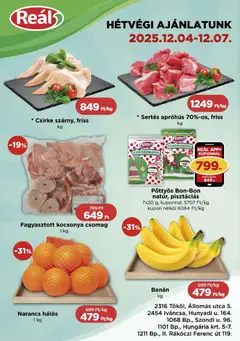 Előnézet Reál Bevásárló hétvége - Pest megye érvényes 2025.12.04.-tól