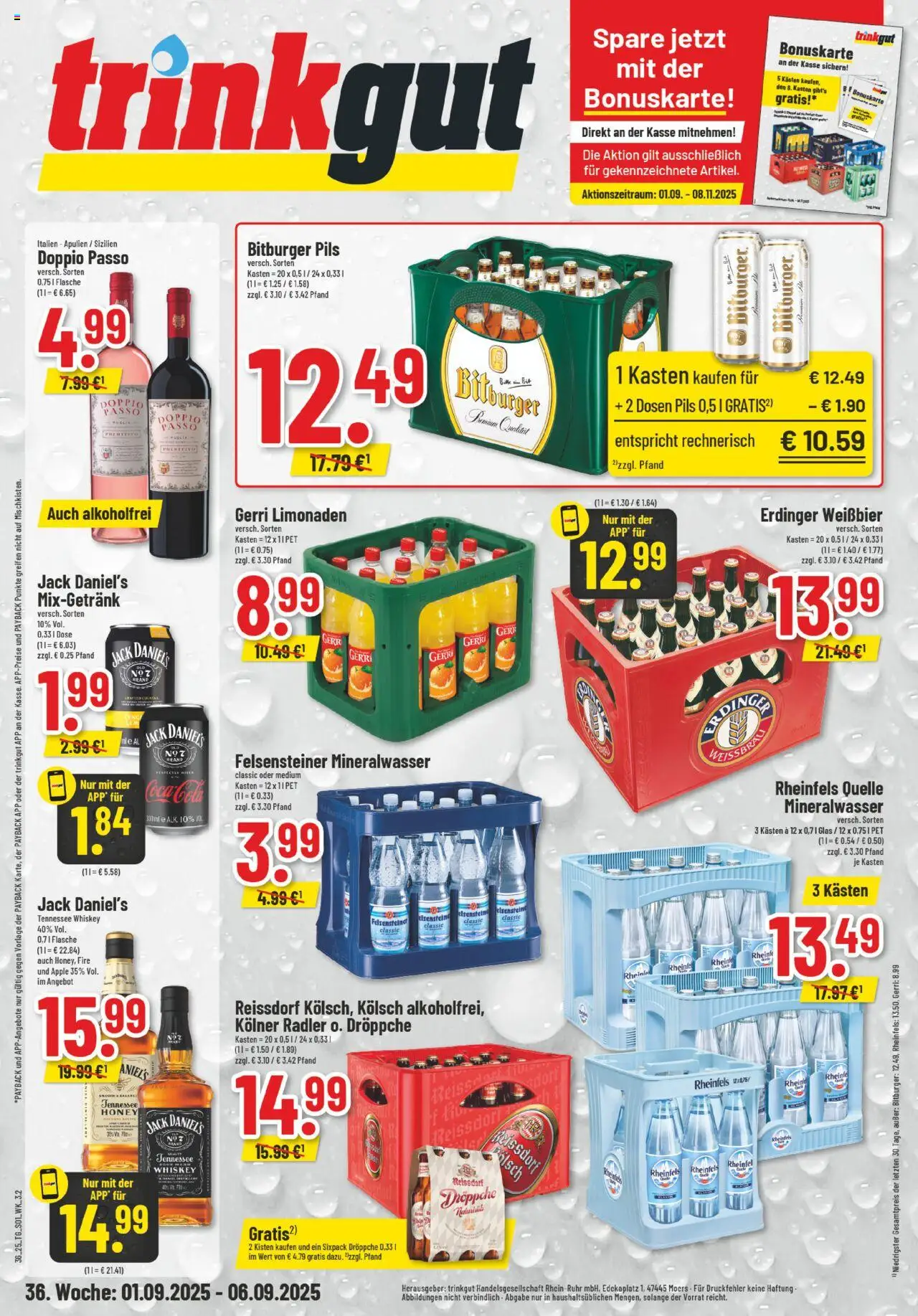Trinkgut Prospekt 	 - Seite 1 - gültig ab 01.09.2025