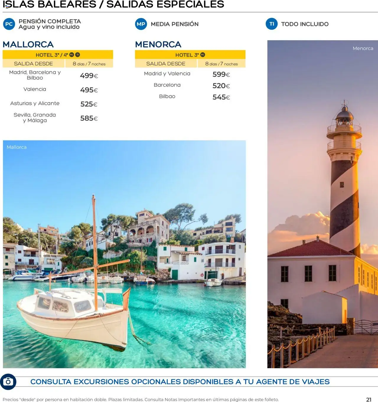 Viajes El Corte Inglés - Club de Vacaciones - Vacaciones Económicas Personalizado - Página de 21 - Válido desde 01/09/2025