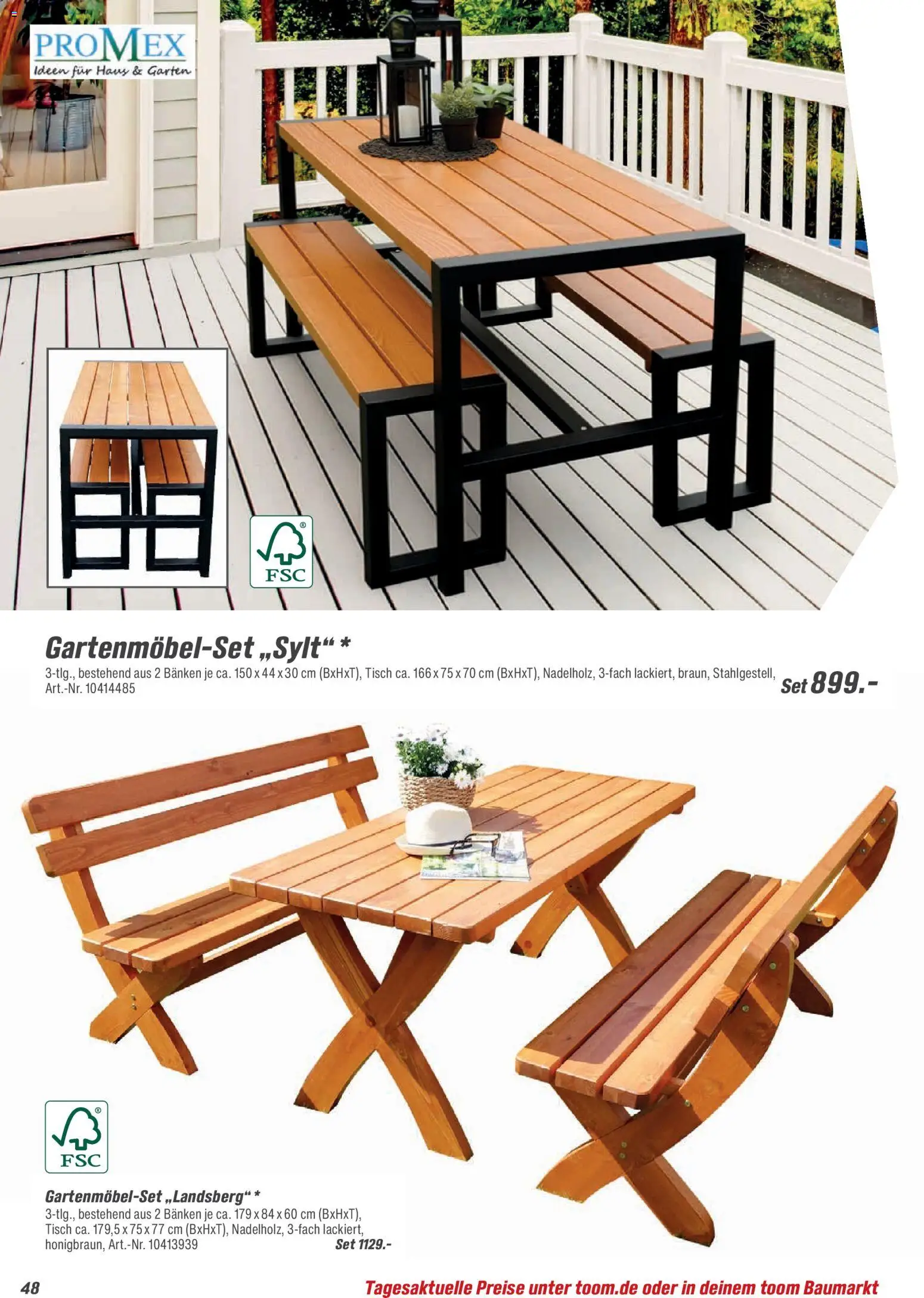 Toom Baumarkt  Gartenmöbel & Solar-Leuchten 2026 - Seite 48 - gültig ab 01.01.2026