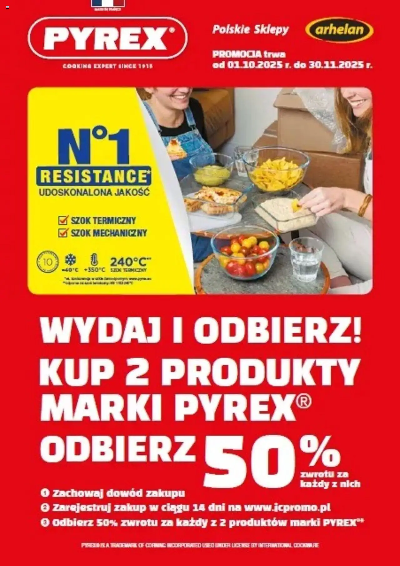 Arhelan Konkurs - Pyrex - strona 1- ważny od 01.10.2025
