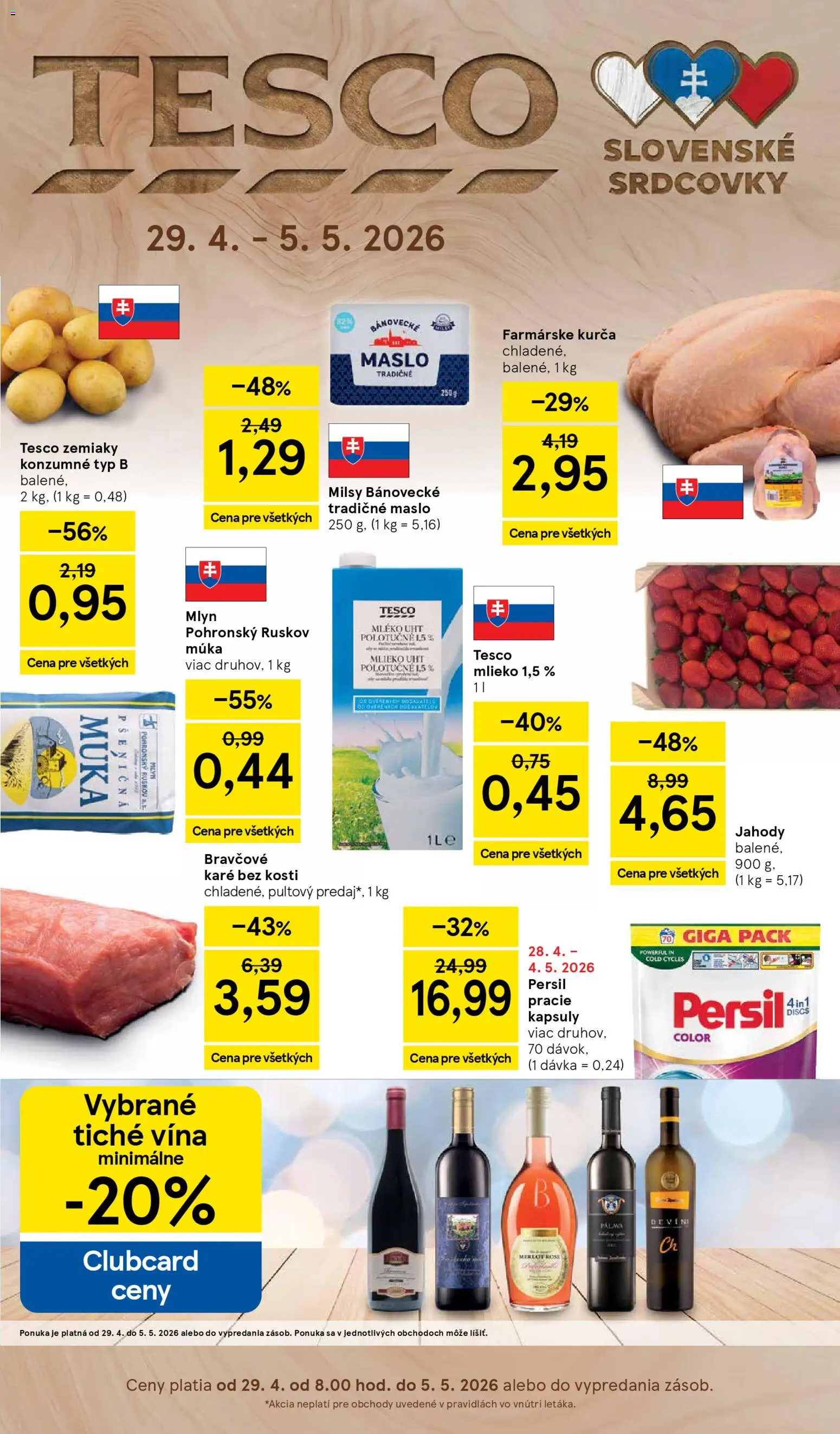 Tesco Hypermarket - leták - strana 1- platný od 29.04.2026
