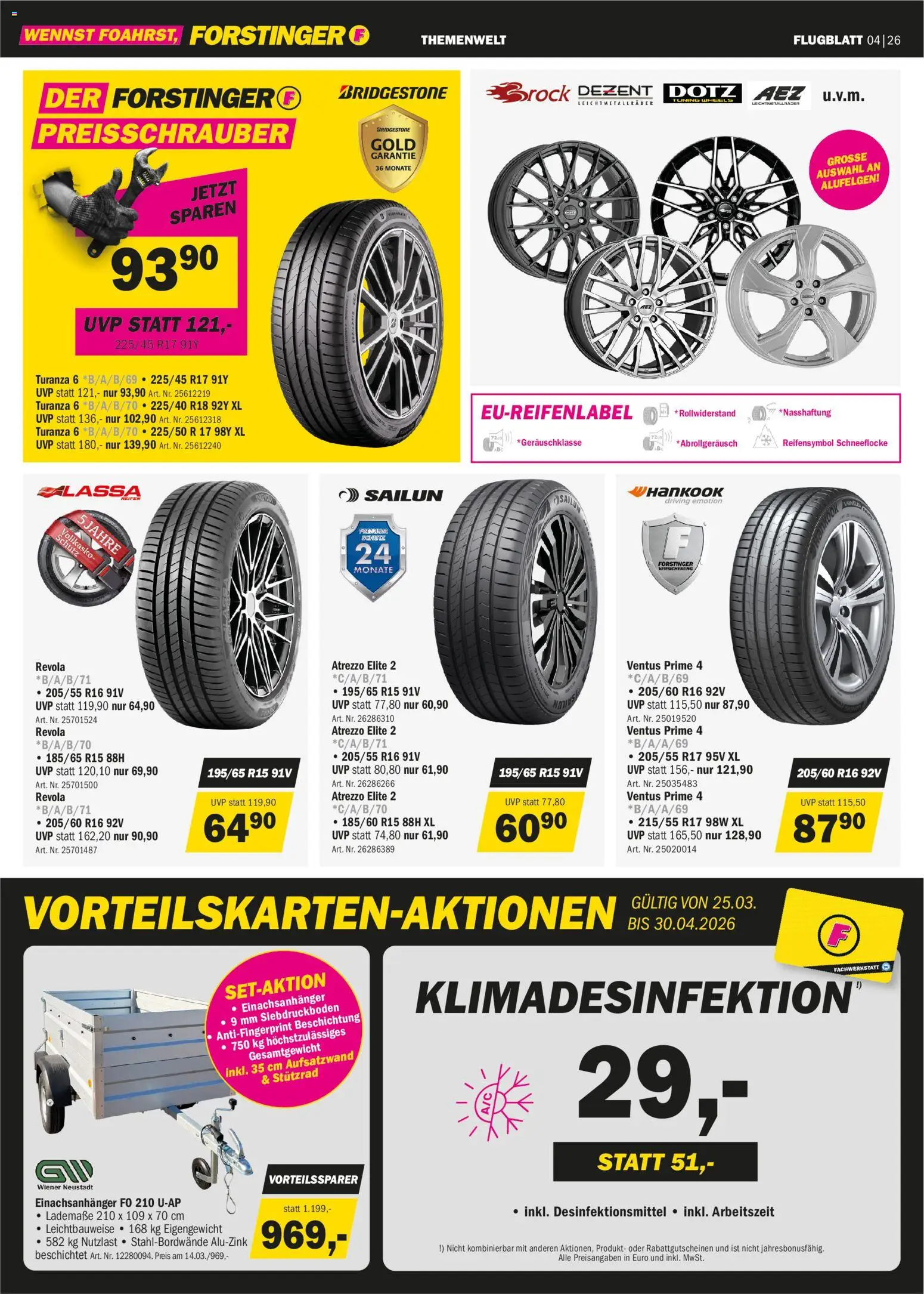 Forstinger Flugblatt - page 2- valid from 25.03.2026