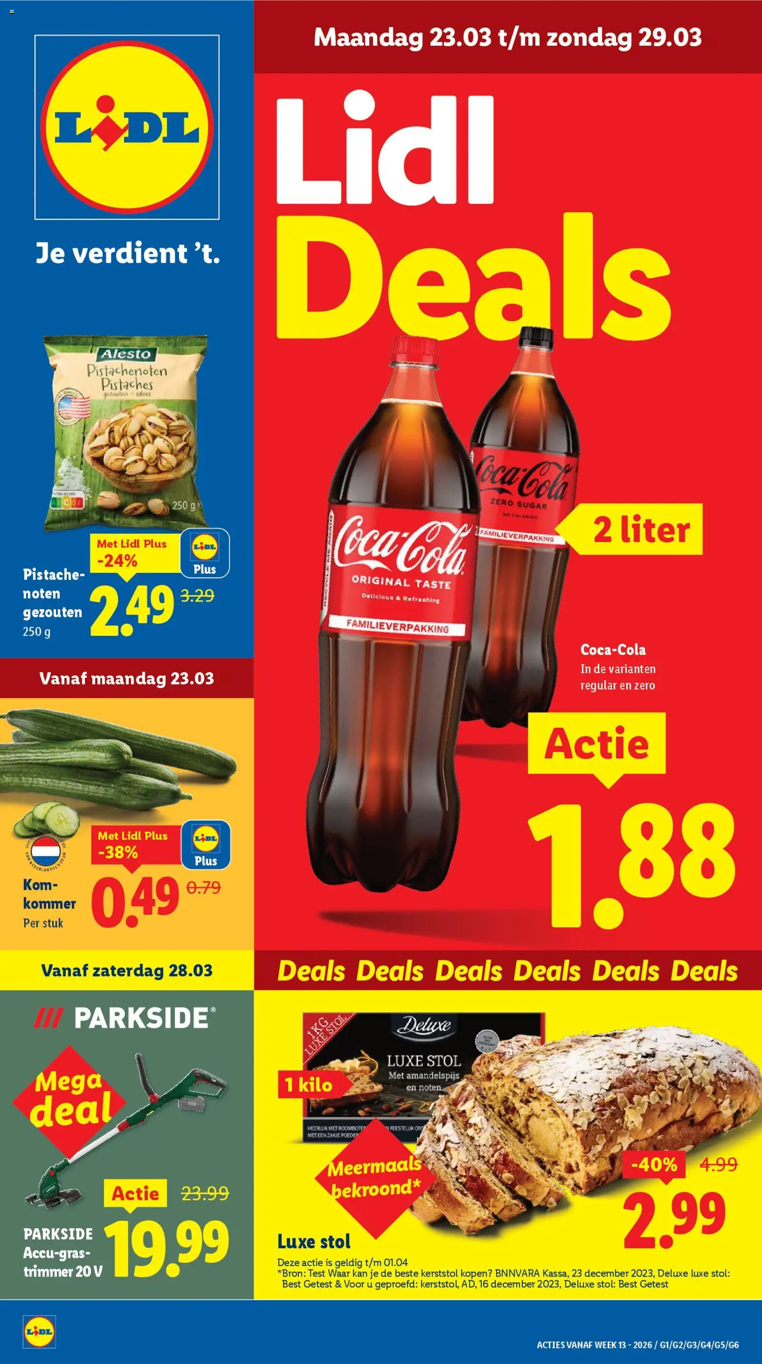 Lidl folder week 13 - pagina 1- geldig vanaf 23-03-2026