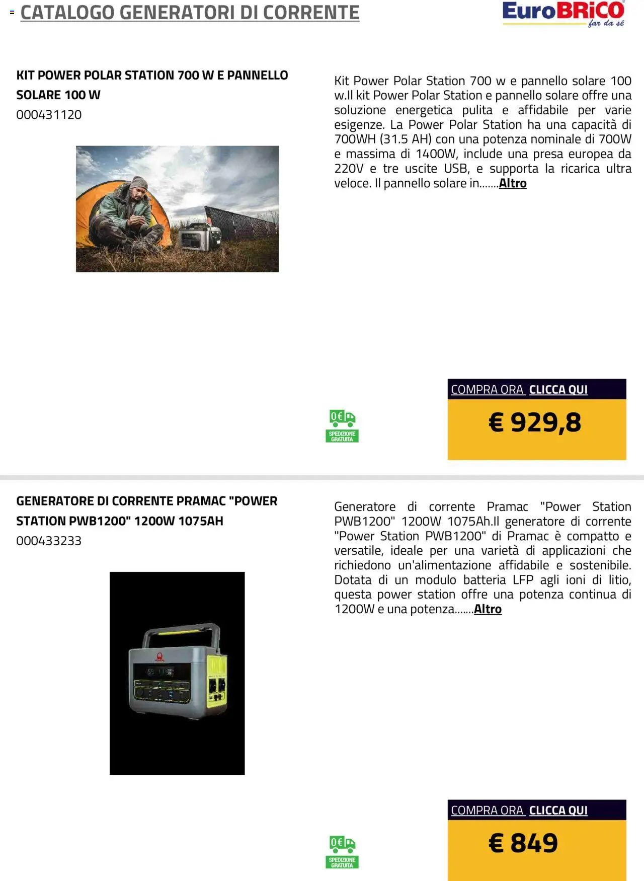 Eurobrico Generatori catalogo - pagina 23 - valido dal 23/07/2025