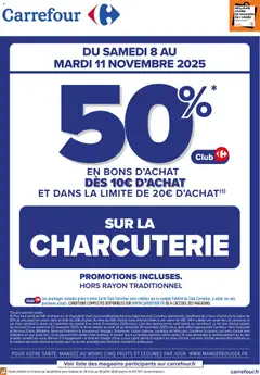 Aperçu Carrefour Opération bons d’achat valable à partir du 08/11/2025
