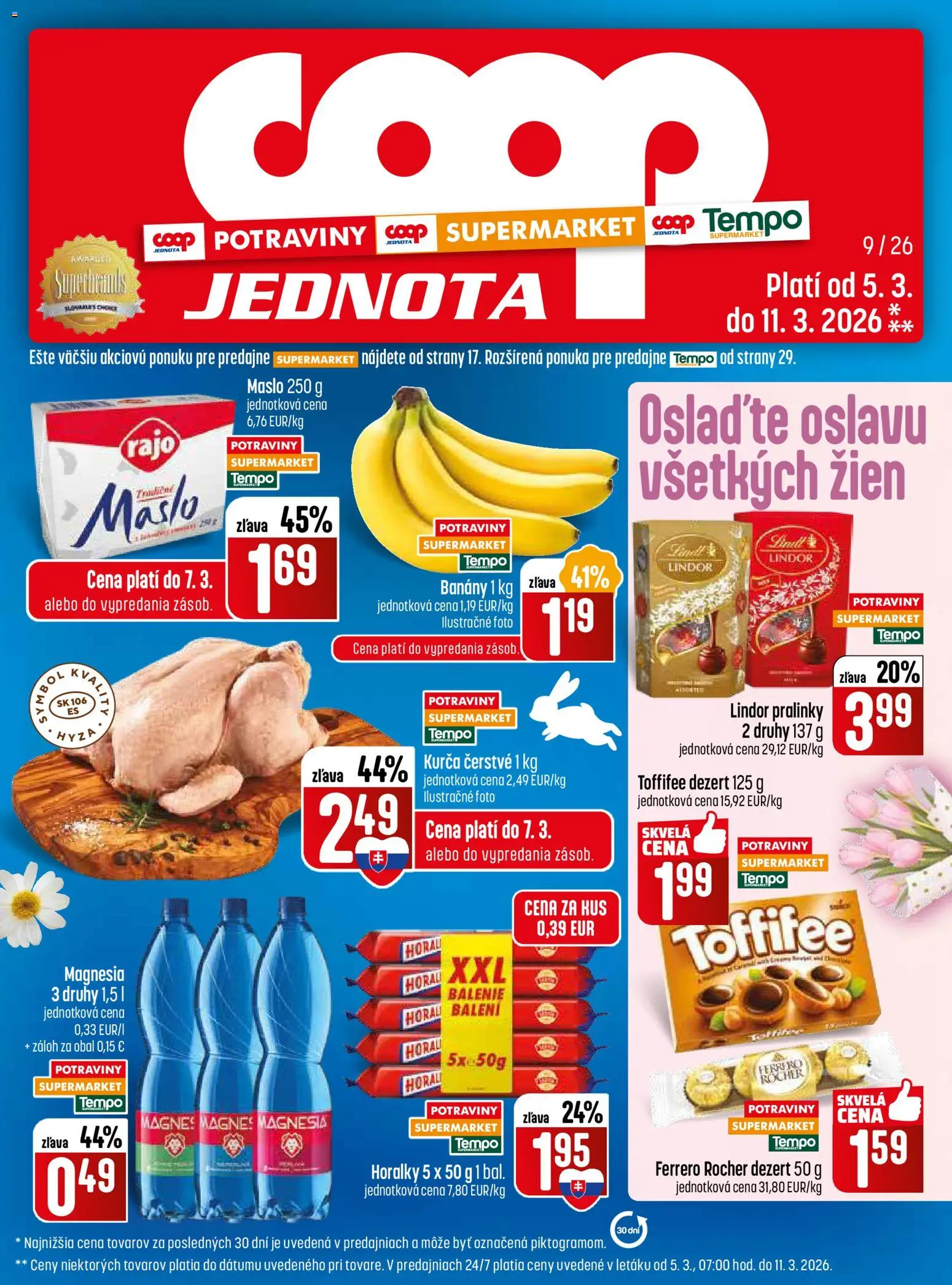 COOP Jednota leták - strana 1- platný od 05.03.2026