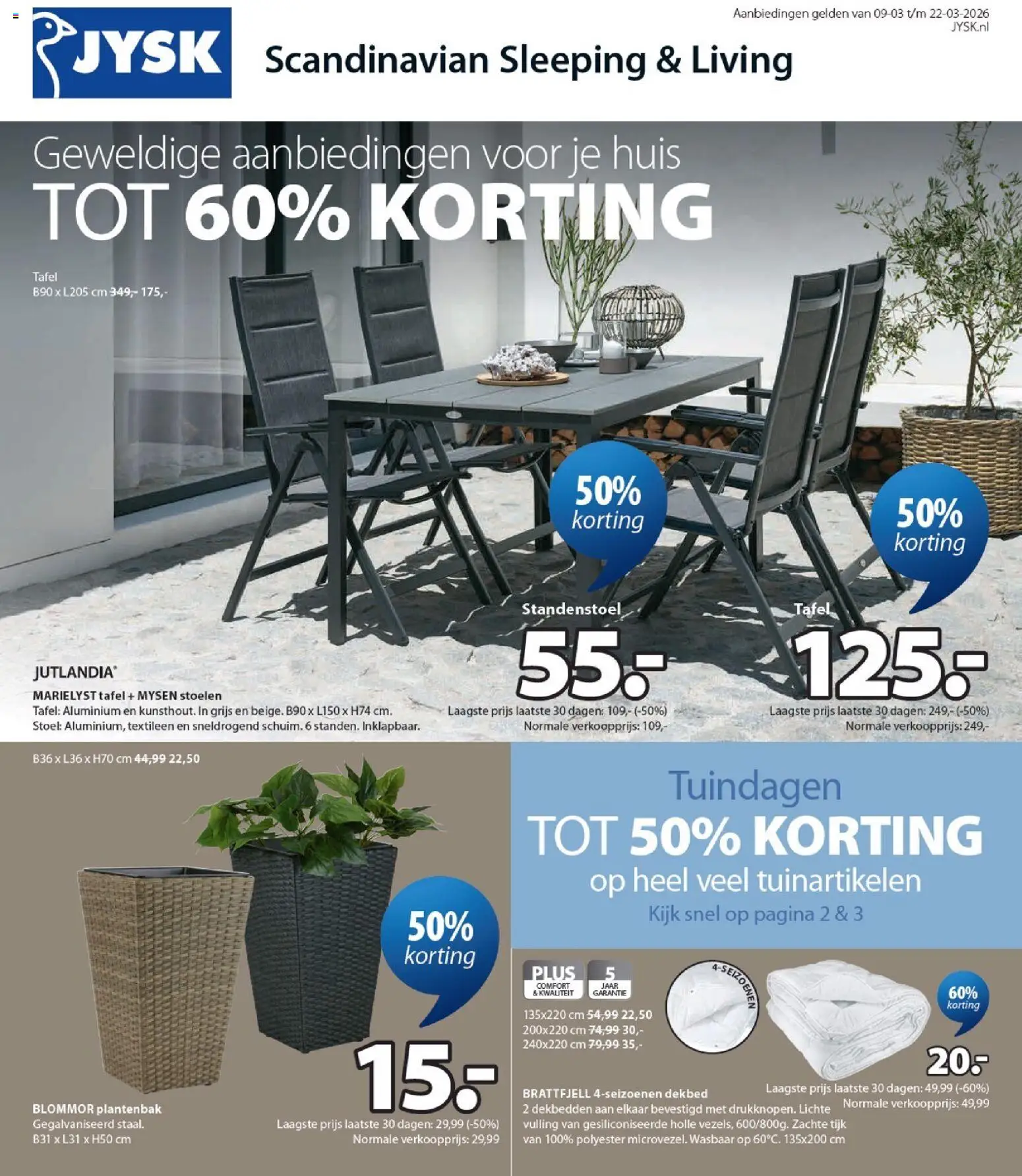 JYSK - Folder - pagina 1- geldig vanaf 09-03-2026